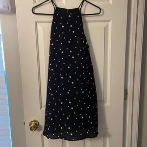 Forever 21 spaghetti strap dress black & white polkadot sz M with tag never worn